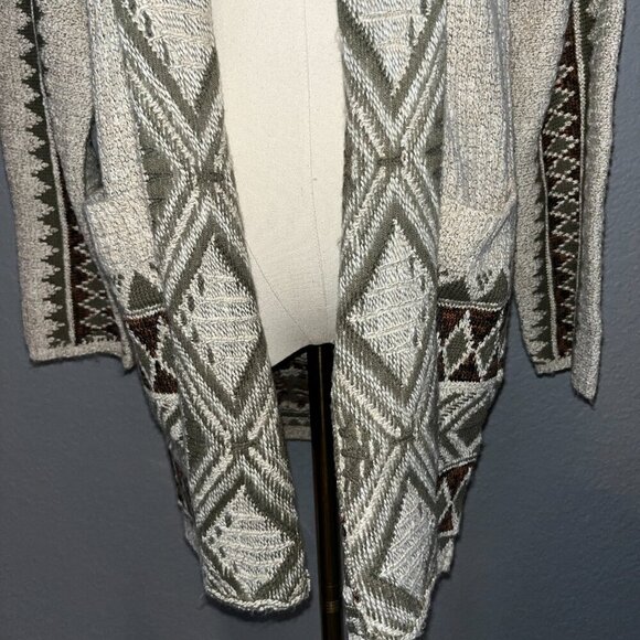 LUCKY BRAND TRIBAL DESIGN CARDIGAN - Western Southwestern Aztec Navajo - EUC - S - Picture 4 of 15